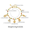 Bohemian Anklet Copper Plating 18K Real Gold Chain - Norellé