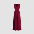 Women's Solid Color Loose Sleeveless Knitted Jumpsuit - Norellé