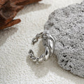 18K Gold Retro Simple Hollow Croissant Ring - Norellé