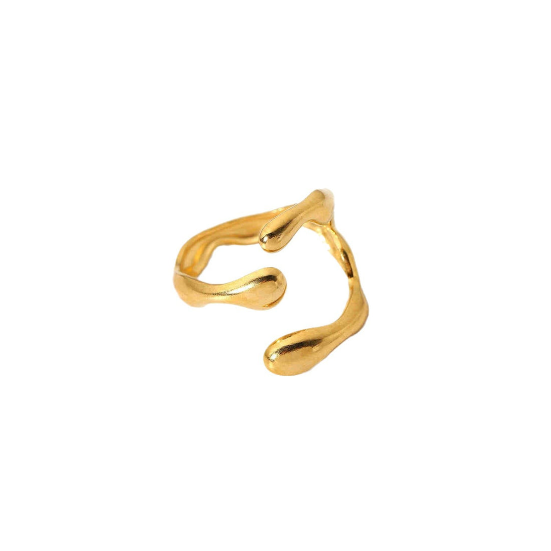 Niche Irregular Crescent Exquisite Titanium Steel Ring For Women - Norellé