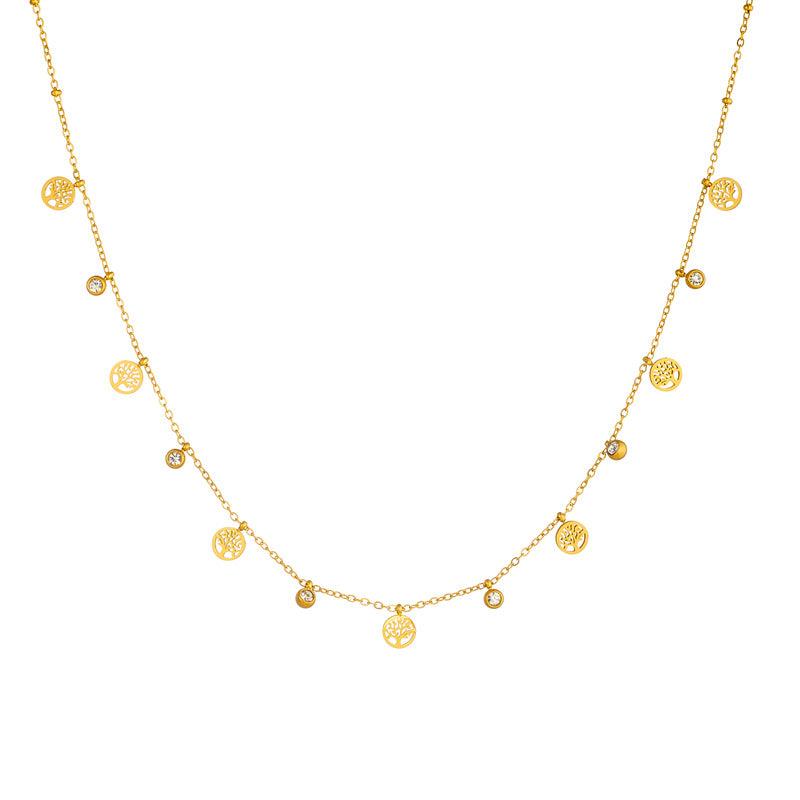 Simple Gold-plated Butterfly Wafer Accessory Pendant Chain - Norellé