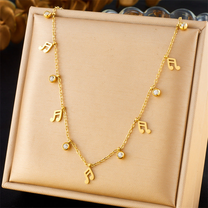Simple Gold-plated Butterfly Wafer Accessory Pendant Chain - Norellé