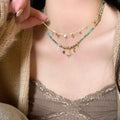 All-matching New Beaded Clavicle Women's Twin Necklace Sweater Chain - Norellé