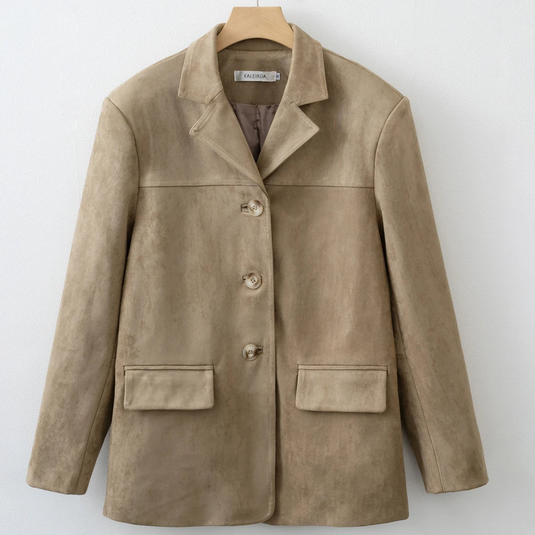 Women Fashion Suede Basic Jacket Basic - Norellé