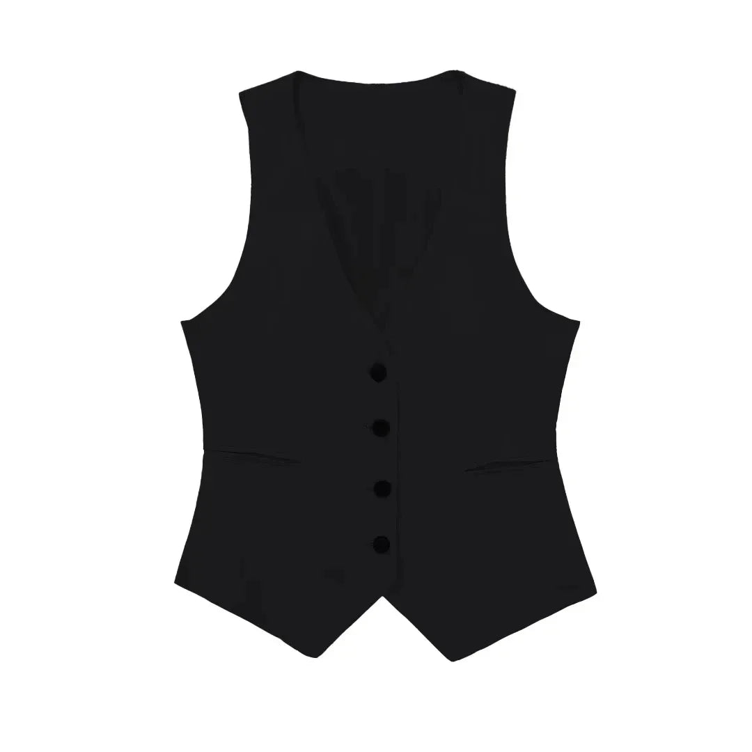 Fashion Women's Vest Linen Sleeveless Suit Vest Coat for Women - Norellé
