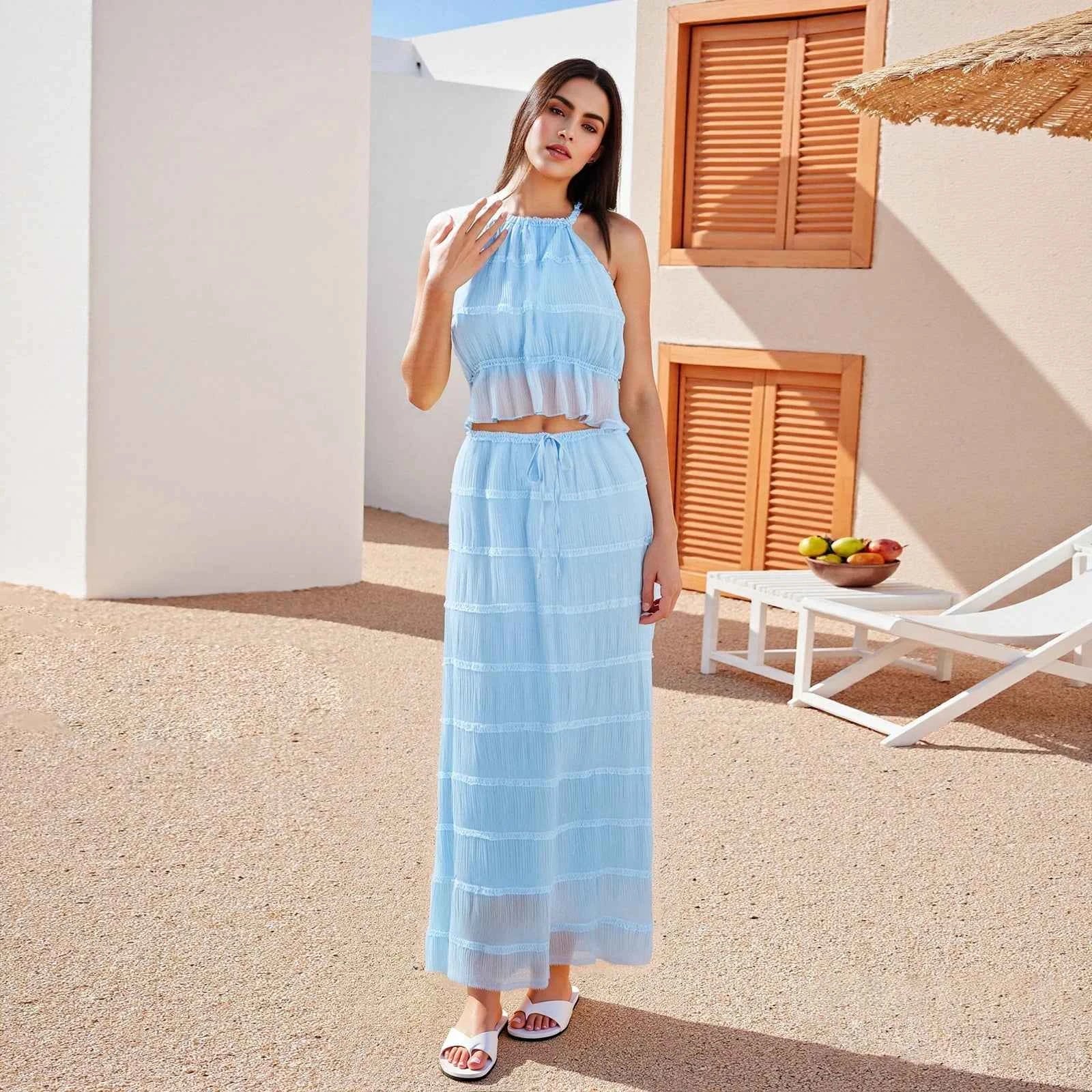 Women's 2 Piece Skirt Set