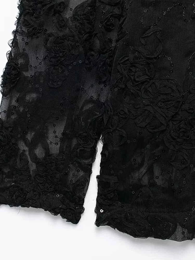 Solid Lace Loose Women Jacket