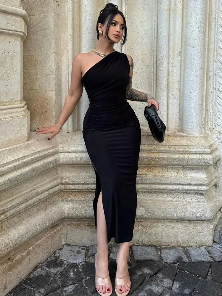 Dress Women Fashion Split Sleeveless Backless - Norellé