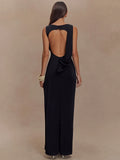 Backless Ruched Maxi Tank Dress Women - Norellé