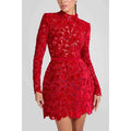 Long Sleeve Simple Elegant Mini Dress
