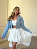 Mini Skirt High Waist Ruffle Vintage - Norellé