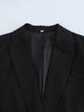Slim Suit Jacket Asymmetrical Design Lace-up - Norellé