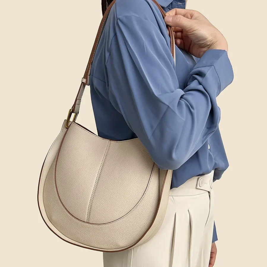 Women's Soft Leather Niche Crossbody Bag