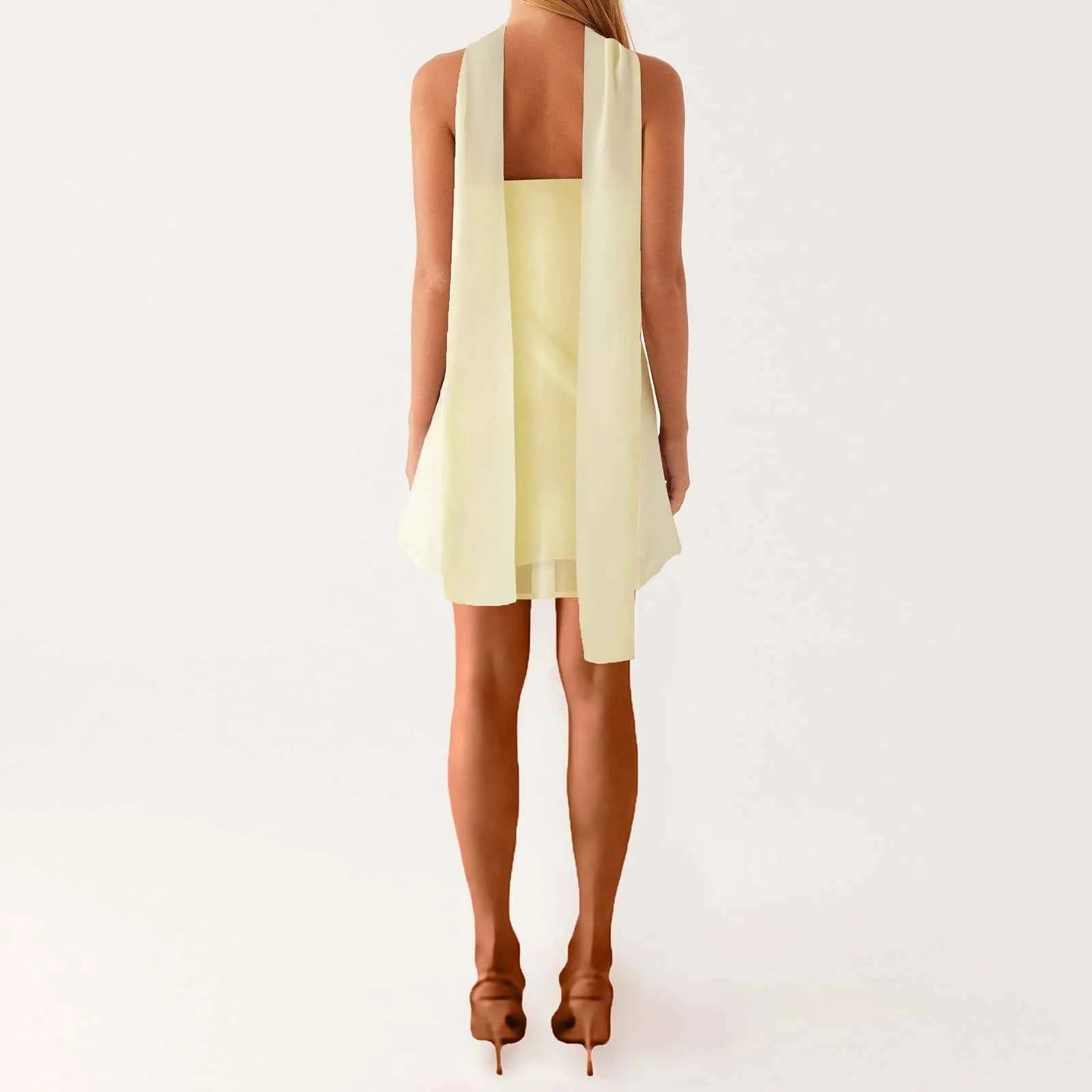 Women Mini Dress Strapless Backless
