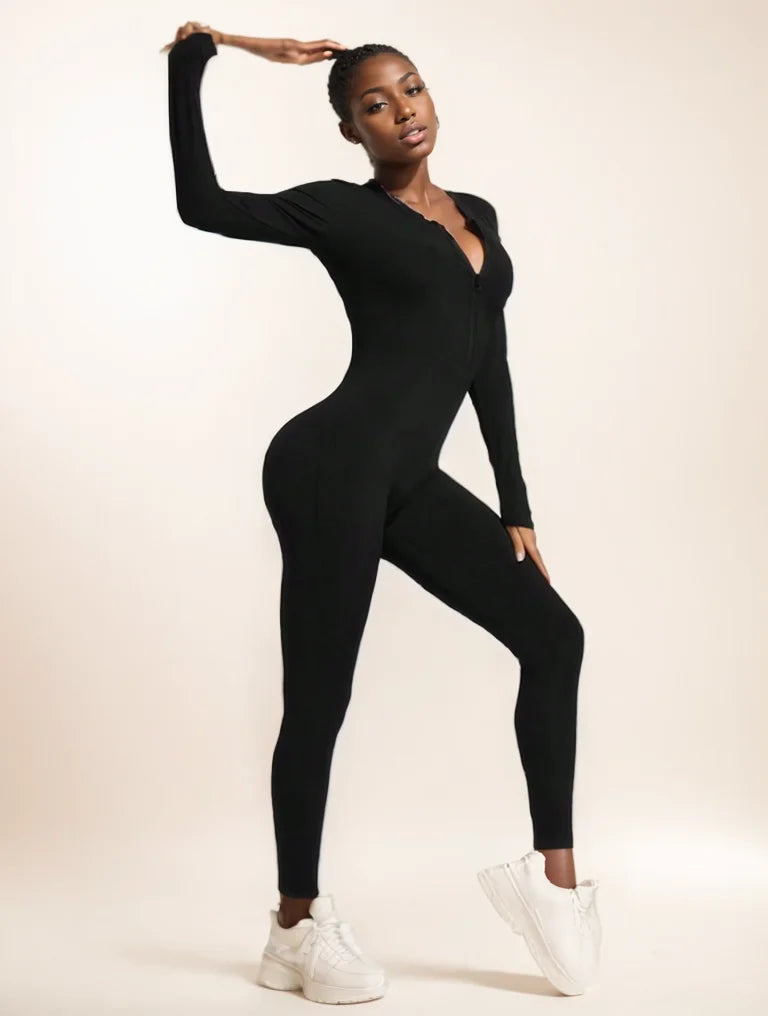 Bodysuit for women solid color ribbed long - Norellé