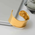 Wide Spiral Bracelet Stainless Steel