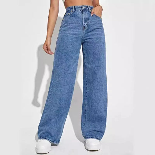 Loose Denim Wide Leg Jeans - Norellé