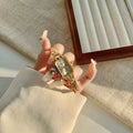 Golden Digital Small Dial Watch for Women Retro Style