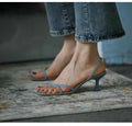 Buckle Strap Stiletto Shoes Women's