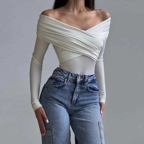 Black Bodysuits Women Backless Solid Corset Slim Fashion - Norellé