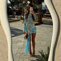 1 Piece Bikini Women Swimsuit Female Mesh Dress Cover Up Bikini Set - Norellé