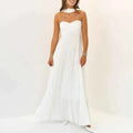 Scarf Off Shoulder High Waist Evening Dress