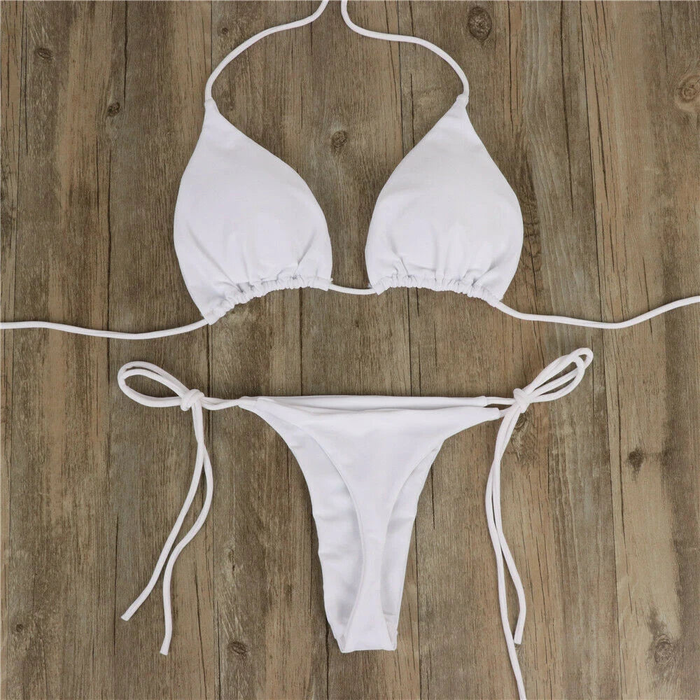 2Pcs Summer Women Bikini Set Side Tie - Norellé