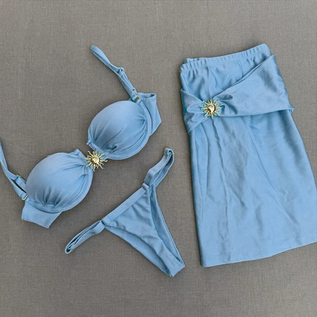 3 Pieces Bikini Set Push Up - Norellé