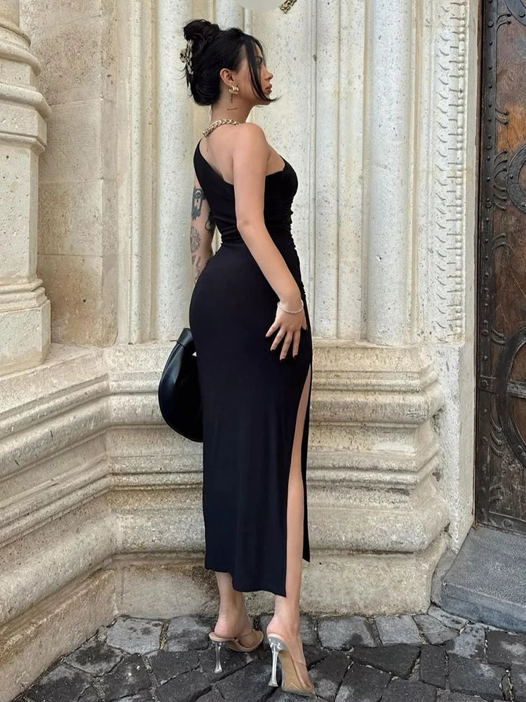 Dress Women Fashion Split Sleeveless Backless - Norellé
