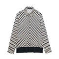 Women's Casual Lapel Long Sleeved Flower Printed Shirt and Pants Set
