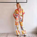 Linen Shirt Shorts Set