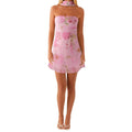 Women Mini Dress Strapless Backless