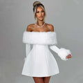 Button Backless Bodycon Short A-line Dress Women - Norellé
