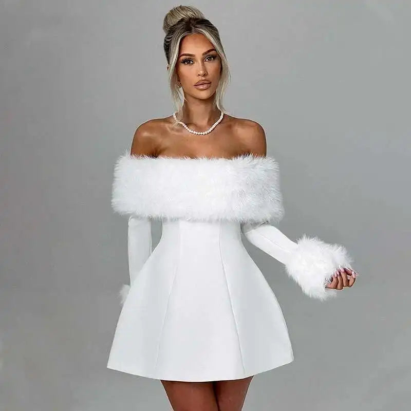 Button Backless Bodycon Short A-line Dress Women - Norellé