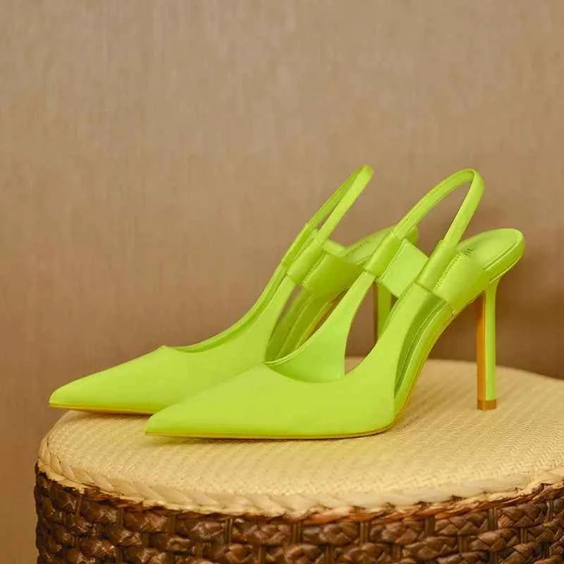 Pink Pointed High Heels Women's