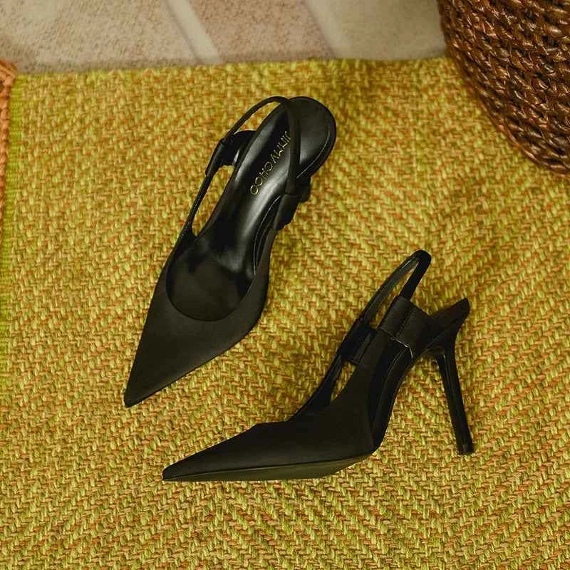 Pink Pointed High Heels Women's