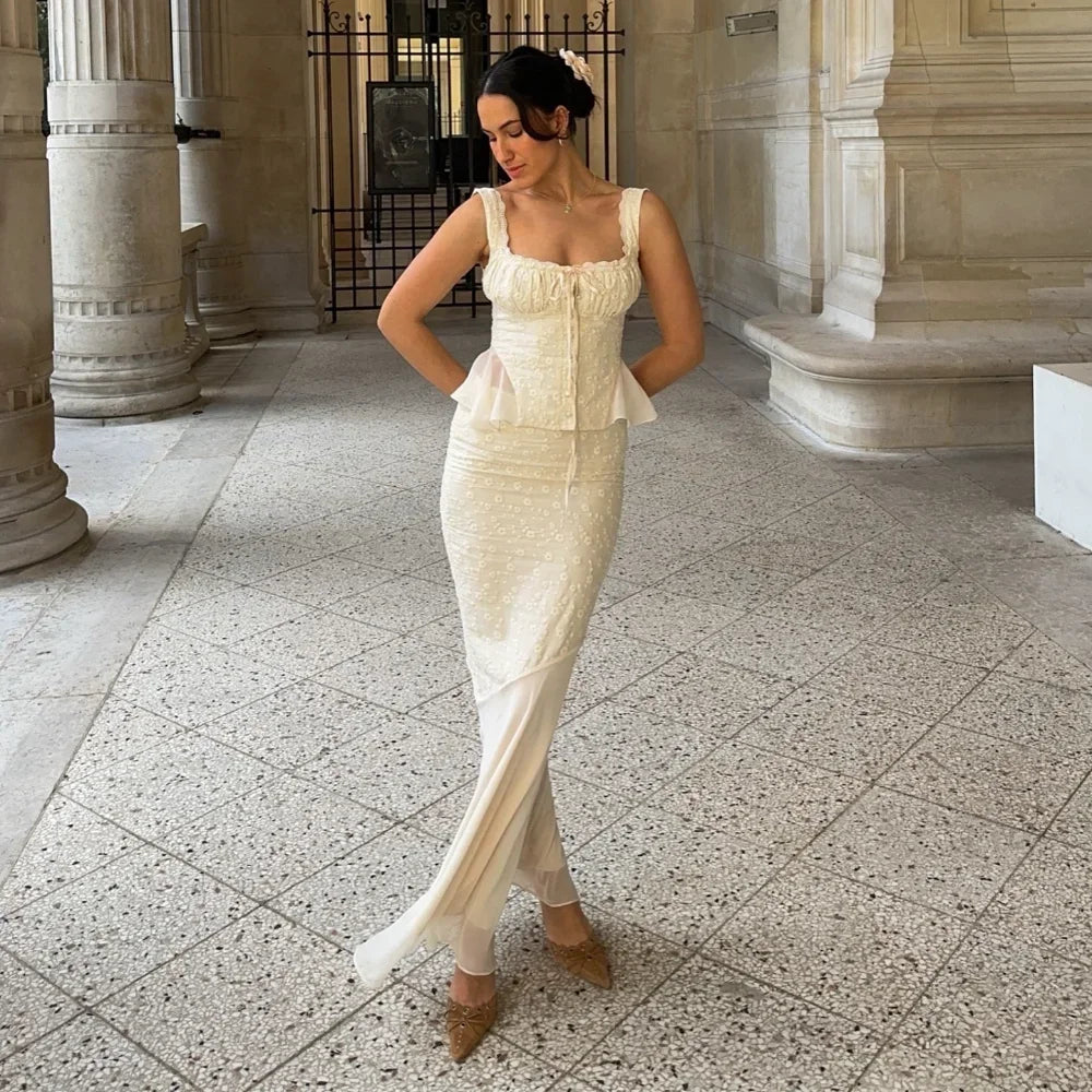 Summer 2 Piece Dress Set Elegant and Beautiful Dresses Set