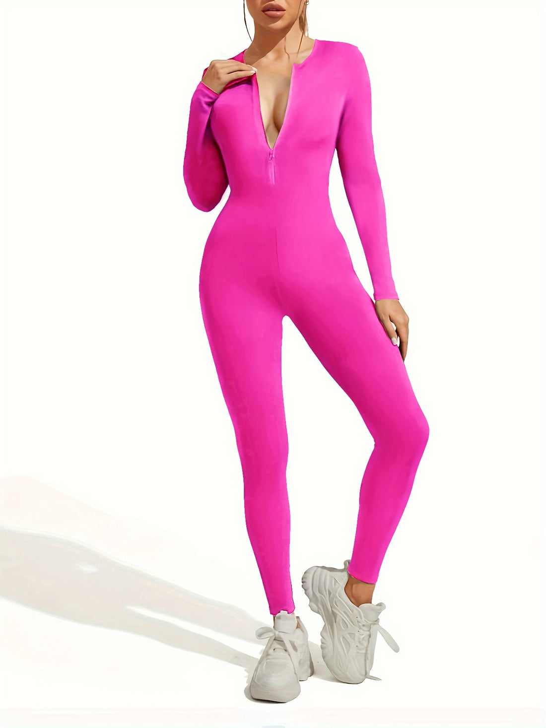 Bodysuit for women solid color ribbed long - Norellé