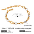 Stainless Steel Splicing Cross Buckle Bracelet