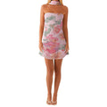 Women Mini Dress Strapless Backless