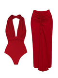 2PC Ruffe Bikini Set Women Swimwear Push Up Swimsuit Bottom Print Brazilian Biquini Bathing Suit - Norellé
