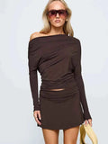 Simple Two Piece Set Women