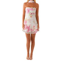 Women Mini Dress Strapless Backless