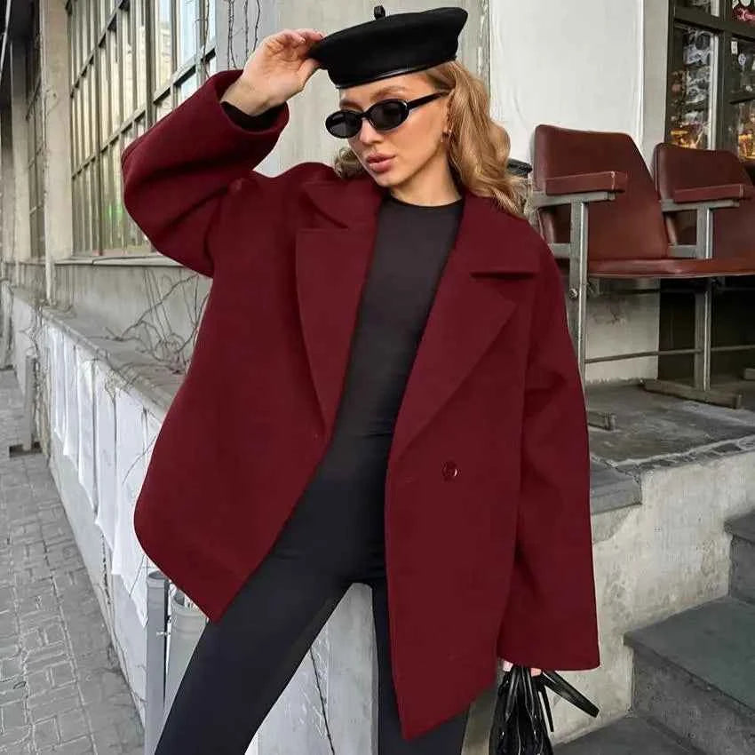 One Button Women's Coat
