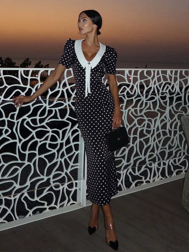 Dot Printed Dresses For Women - Norellé