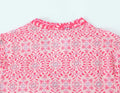 Women Elegant V Neck Floral Print Casual Shirt Midi Dress