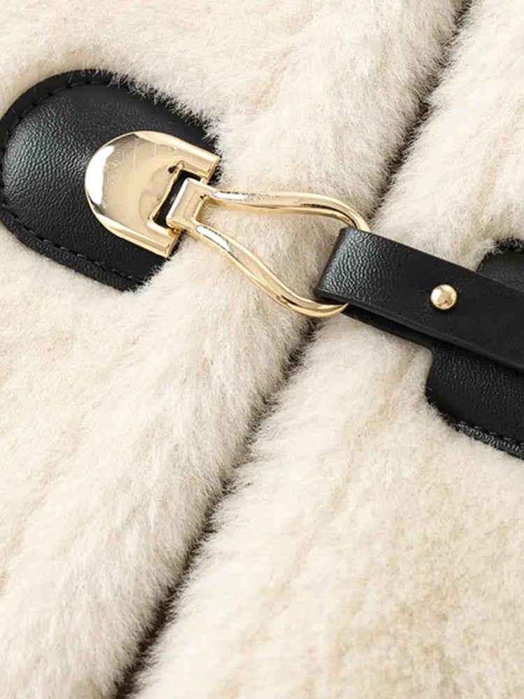 Thick Warm Faux Fur Jacket for Women, Long Sleeve Coat - Norellé