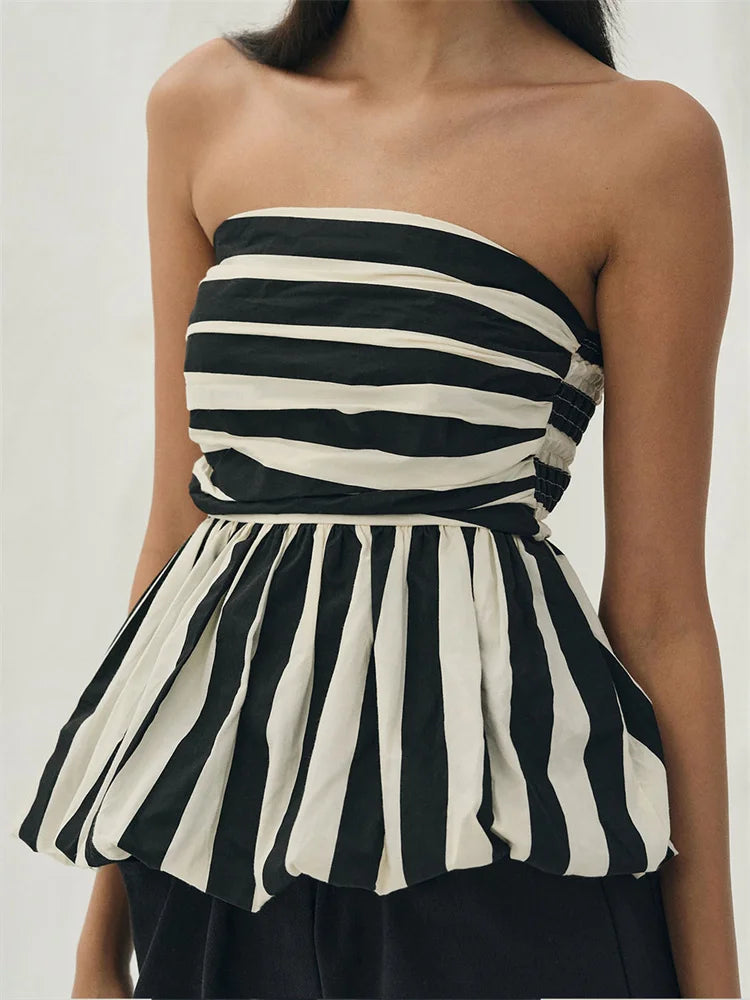 Women Strapless Tube Top