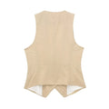 Fashion Women's Vest Linen Sleeveless Suit Vest Coat for Women - Norellé