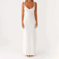 Women Sleeveless Dress V-Neck Backless